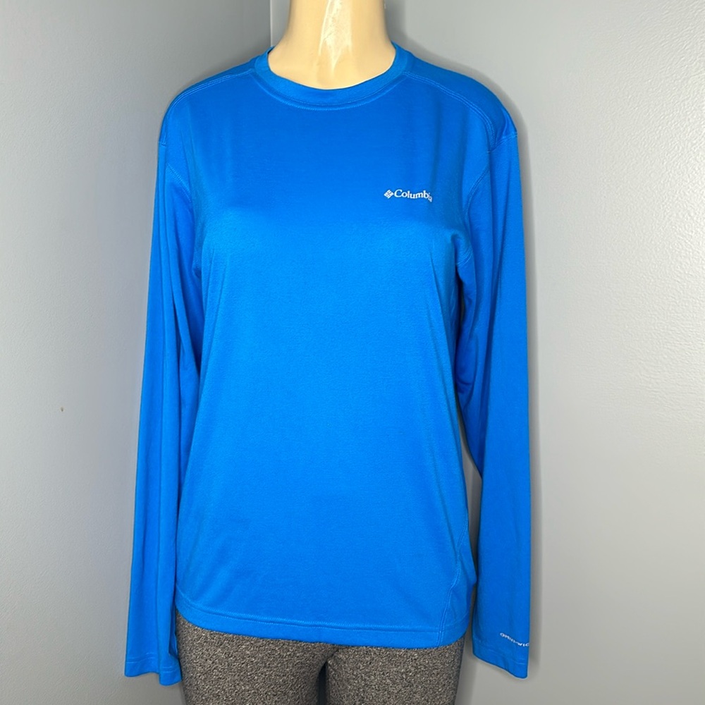 Columbia Men’s Omni-wick long sleeve shirt blue color size S